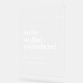 Simple et chic Tellement heureux que vous soyez ic (Angle)