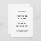 Simple et classique Enregistrer la carte de date (Devant / Derrière)