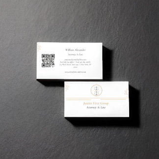 Simple et élégant avocat Carte de visite