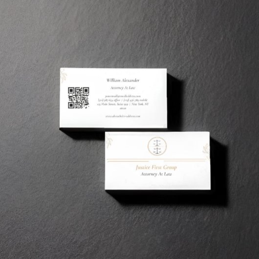 Simple et élégant avocat Carte de visite