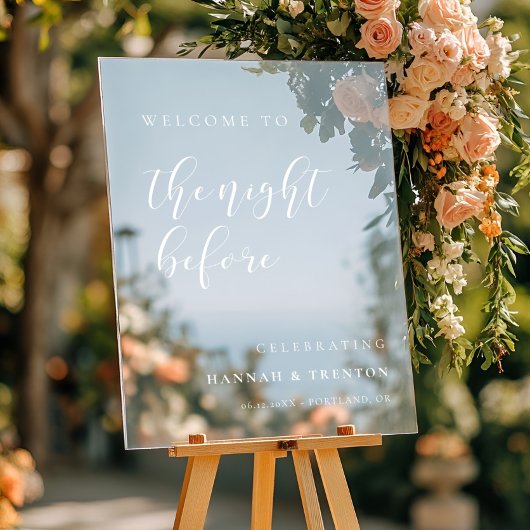 Simple et élégant Bienvenue à la Nuit avant