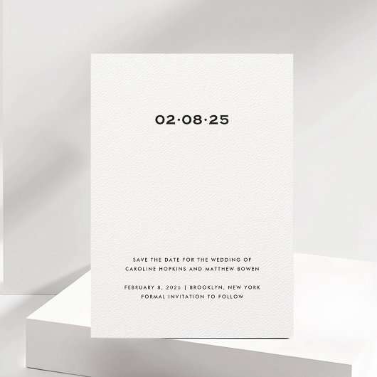 Simple et élégant Enregistrer la carte Date