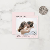 Simple et élégant Enregistrer le Carte photo de da (Devant/Arrière en situation)