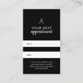 Simple et élégant rendez-vous en noir blanc (Devant)