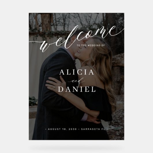 Simple et élégante couverture photo mariage signe  (Recto)