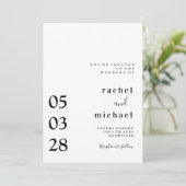 Simple et élégante invitation (Debout devant)