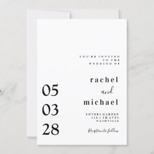 Simple et élégante invitation