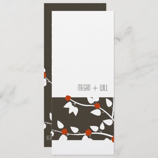 Simple et élégante invitation (Devant / Derrière)