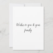 simple et minimal ajouter votre carte d'anniversai (Dos)