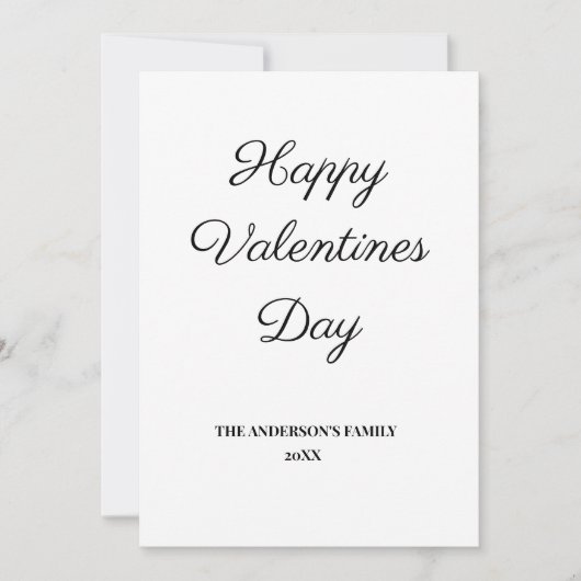 simple et minimal ajouter votre carte de valeurs t (Devant)