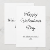 simple et minimal ajouter votre carte de valeurs t (Devant / Derrière)