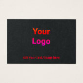 simple et minimal ajouter votre logo carte d'affic (Devant)