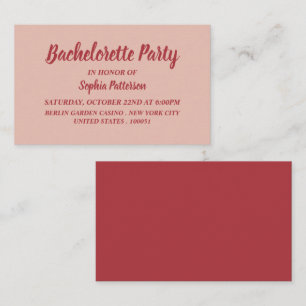 Simple et moderne, Bachelorette Party Invitation d