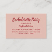 Simple et moderne, Bachelorette Party Invitation d (Devant)