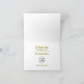 Simple et moderne, Carte de remerciements client (Intérieur)