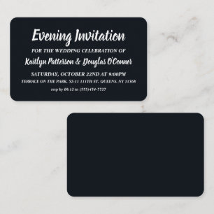 Simple et moderne, Evénement du soir Invitation de