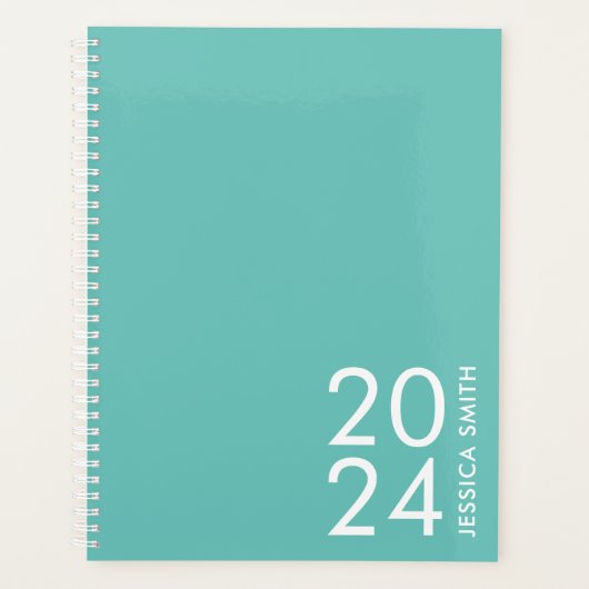 Simple et moderne menthe personnalisée (Devant)