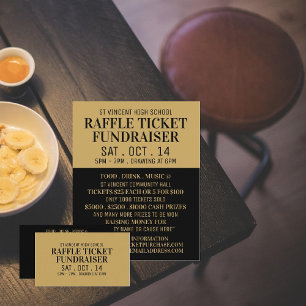 Simple et moderne, Raffle Ticket Fundraiser Event