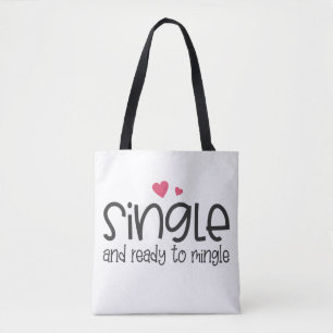Simple et prêt à Mingle Valentine Sac fourre-tout