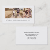 Simple et propre 3 | Cartes de visite photographiq (Devant / Derrière)