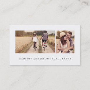 Simple et propre 3 Cartes de visite photographiq