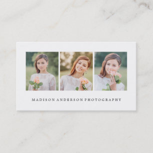 Simple et propre Cartes de visite photographique