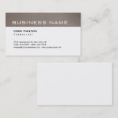 Simple et tendance Cute clair Carte de visite blan (Devant / Derrière)