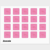 Simple Étiquette à bougie rouge rose (Feuille)