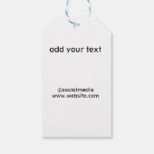 Simple étiquette cadeau de pâques simple et élégan (Dos)