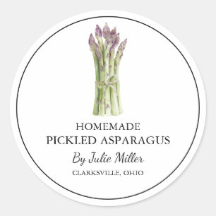Simple Étiquette d'Asperges cuites maison