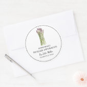 Simple Étiquette d'Asperges cuites maison (Enveloppe)