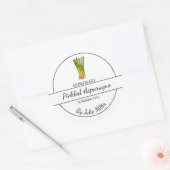 Simple Étiquette d'Asperges cuites maison (Enveloppe)