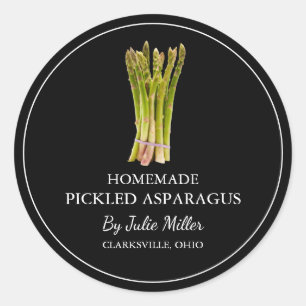 Simple Étiquette d'Asperges cuites maison