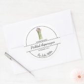 Simple Étiquette d'Asperges cuites maison (Enveloppe)