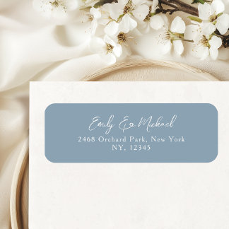 Simple Étiquette de Adresse de Retour de Mariage B