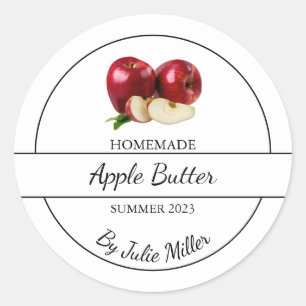 Simple Étiquette de beurre d'Apple fait maison