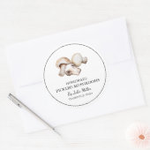 Simple Étiquette de champignons cuits maison (Enveloppe)