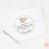 Simple Étiquette de champignons cuits maison (Enveloppe)