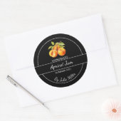 Simple Étiquette de confiture d'abricot fait maiso (Enveloppe)