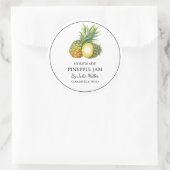 Simple Étiquette de confiture d'ananas fait maison (Sac)