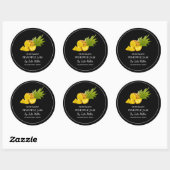 Simple Étiquette de confiture d'ananas fait maison (Feuille)