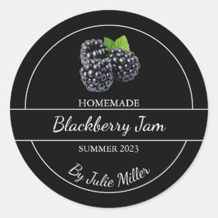 Simple Étiquette de confiture de Blackberry fait m