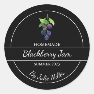 Simple Étiquette de confiture de Blackberry fait m