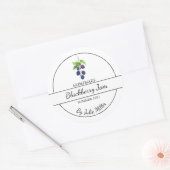 Simple Étiquette de confiture de Blackberry fait m (Enveloppe)