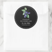 Simple Étiquette de confiture de bleuet maison (Sac)