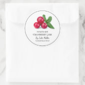 Simple Étiquette de confiture de canneberge fait m (Sac)