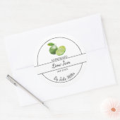 Simple Étiquette de confiture de chaux fait maison (Enveloppe)