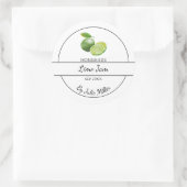 Simple Étiquette de confiture de chaux fait maison (Sac)