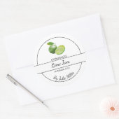 Simple Étiquette de confiture de chaux fait maison (Enveloppe)