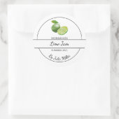 Simple Étiquette de confiture de chaux fait maison (Sac)